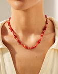 Collier BELINDA ROUGE